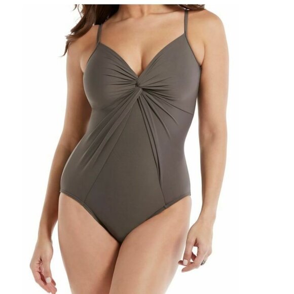 Miraclesuit Love Knot Mineral Swimsuit (PLUS SIZE) - Picture 1 of 8